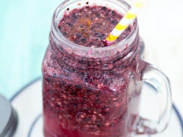 Budget forest berry smoothie