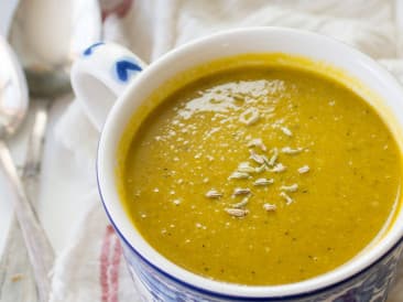 Pumpkin mushroom soup