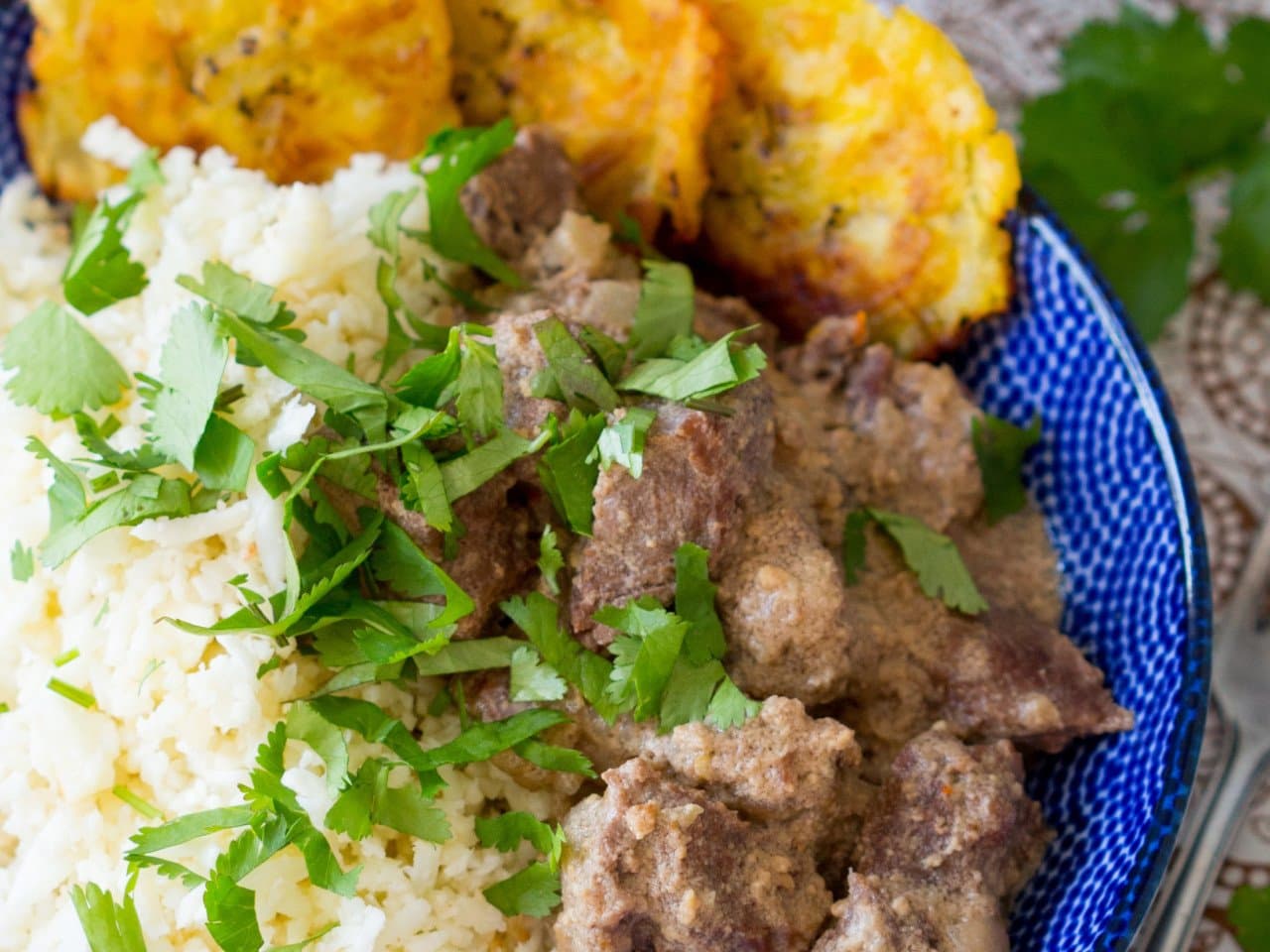 Spicy satay stew from the slow cooker