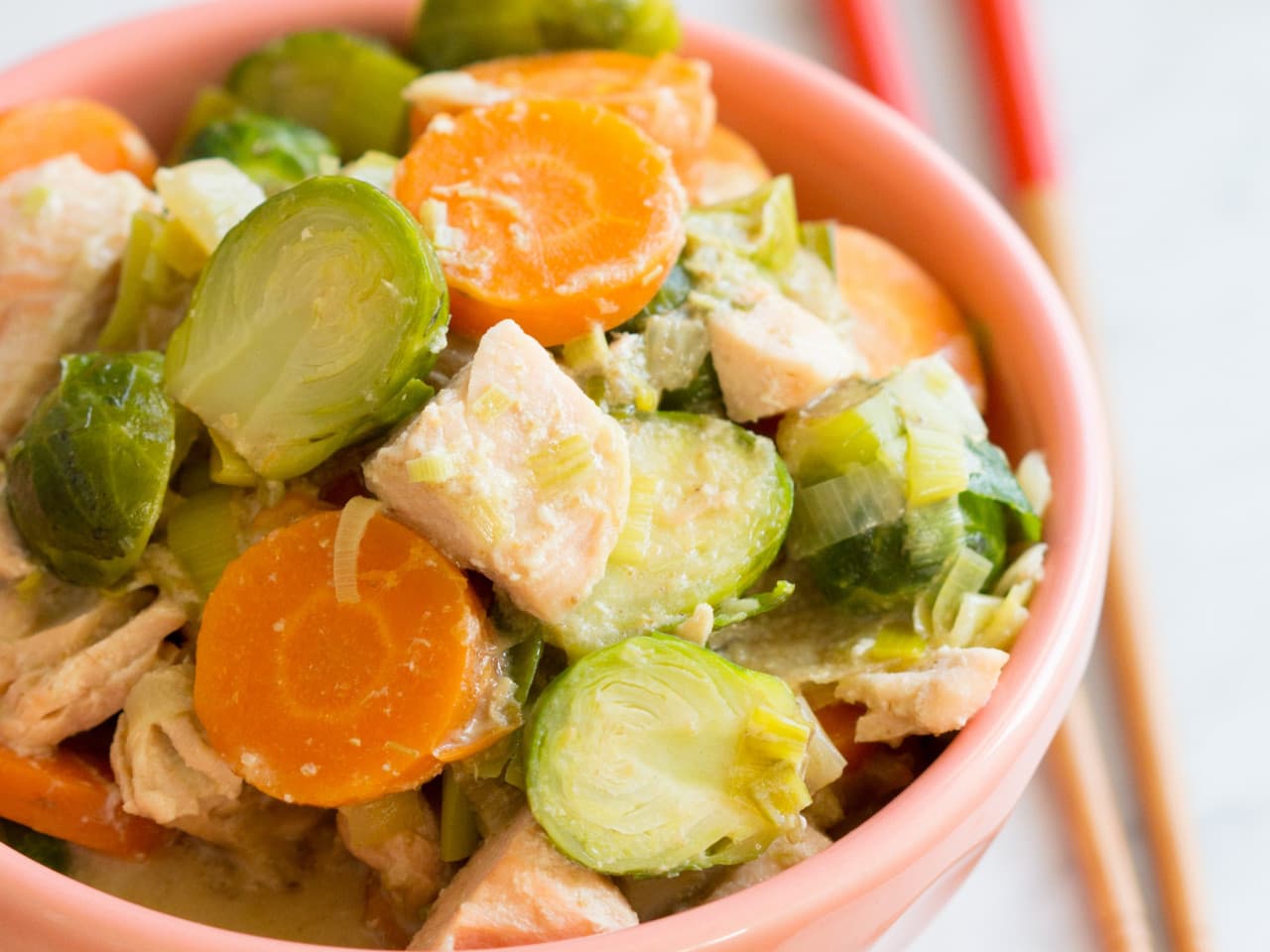 Paleo Salmón Curry Fácil