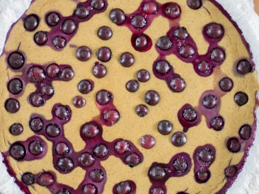 Clafoutis with blueberries