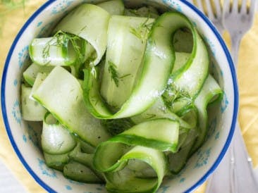Refreshing cucumber salad