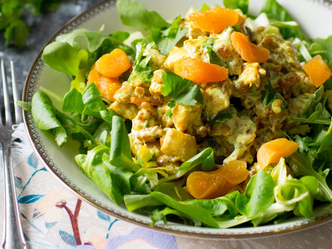 Classic chicken curry salad