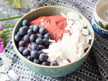 Himbeer-Smoothie-Schale