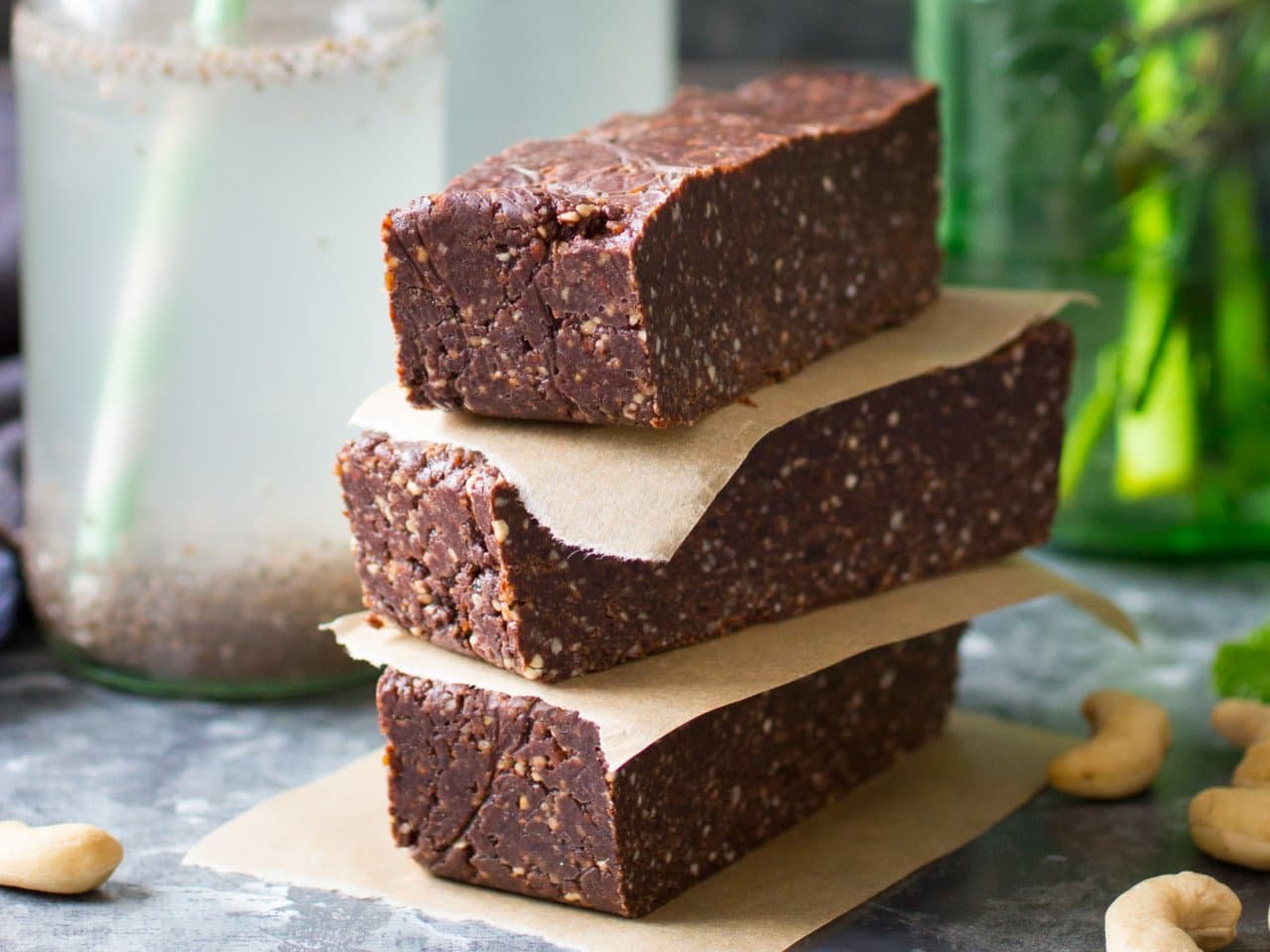 Hazelnut and choco protein bars