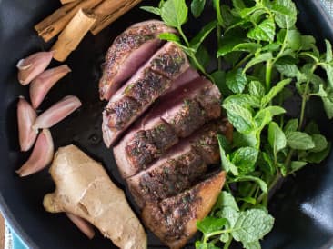 Gewürzte Entenbrustfilets