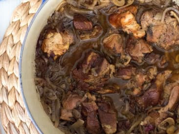 Turkey stew with balsamic vinegar