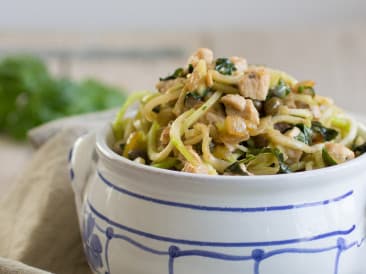 Broccoli pasta with turkey