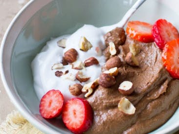 Choco Hazelnootmoussa met yoghurt