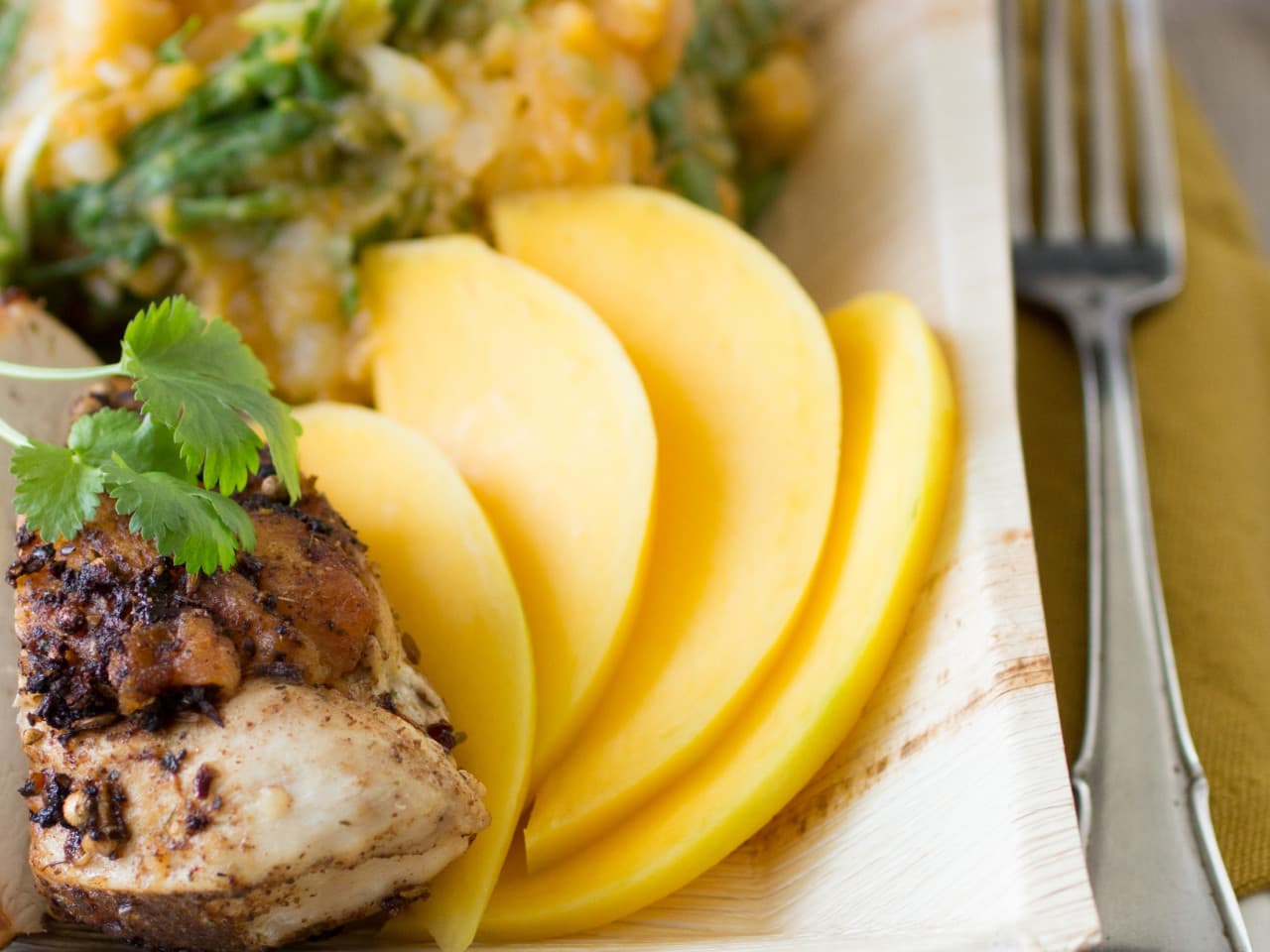 Garam Masala pollo con estofado