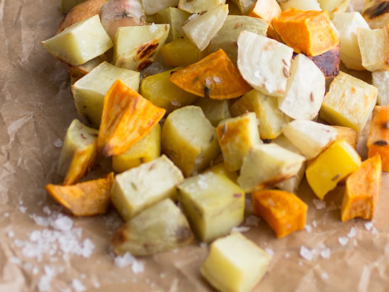 Roasted root vegetables
