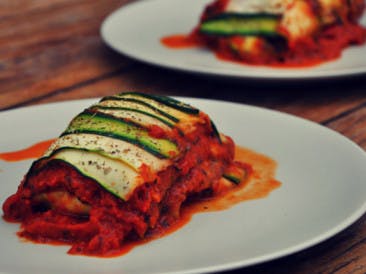 Lasagna from vegetables