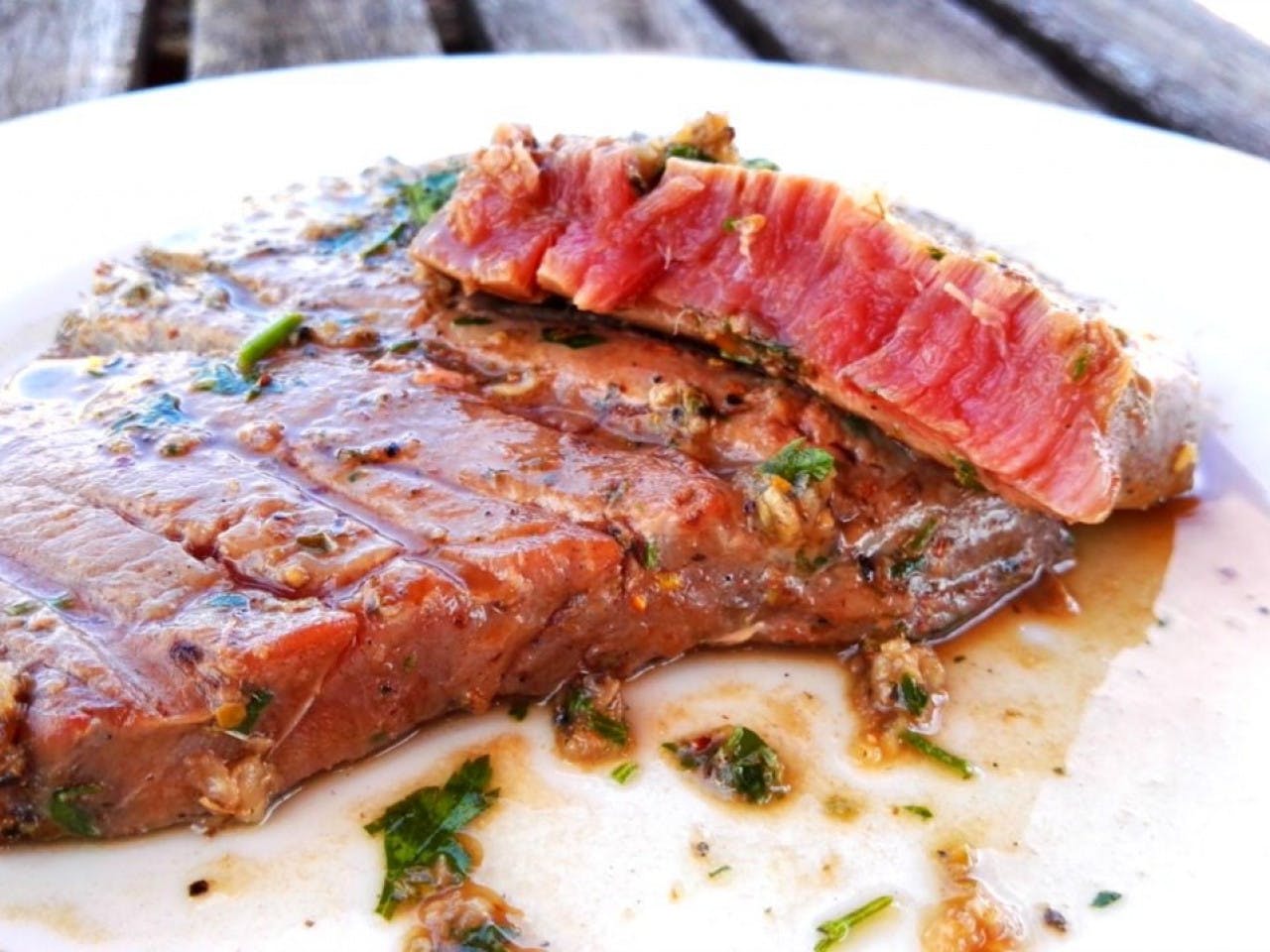 BBQ Tuna steak the Oriental way