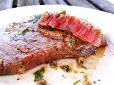 BBQ Tuna steak the Oriental way