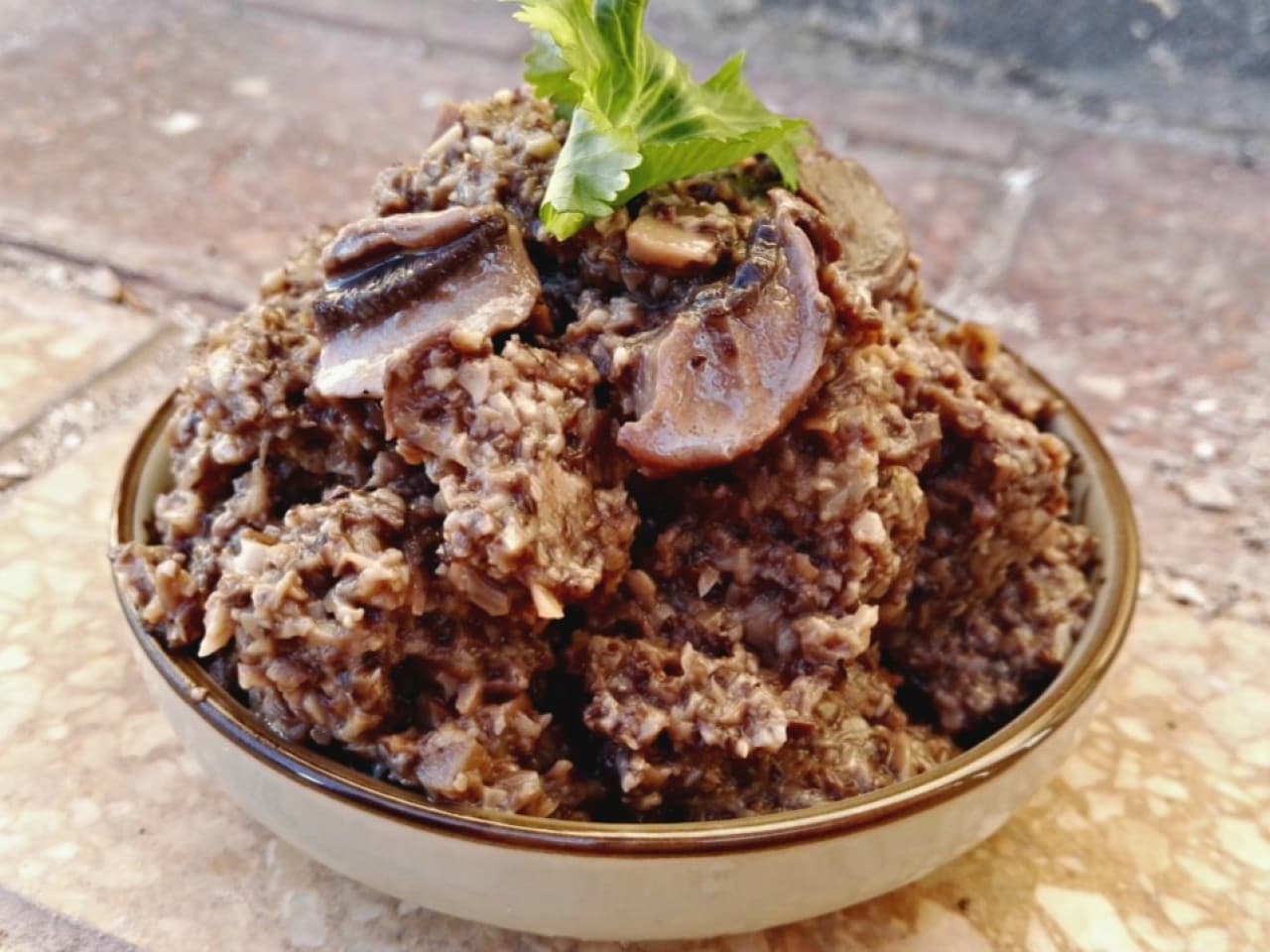 Tapa de champiñones