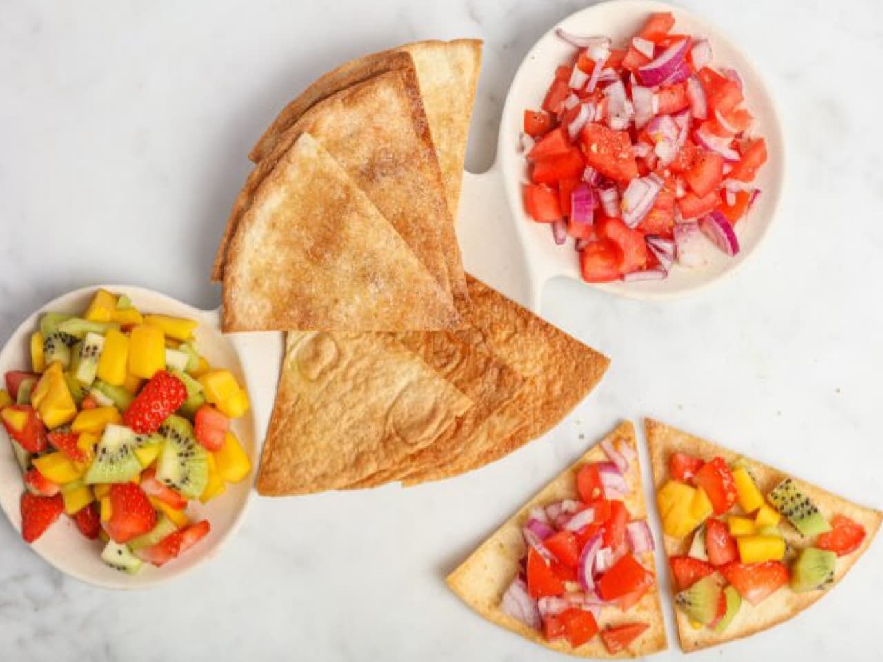 Snack de taco vegano dulce y salado fácil
