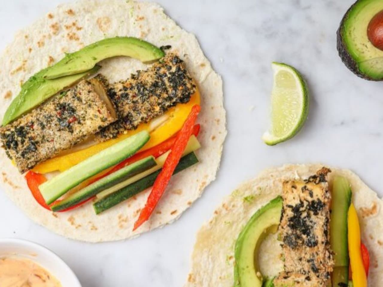 Tacos de pescado veganos fáciles