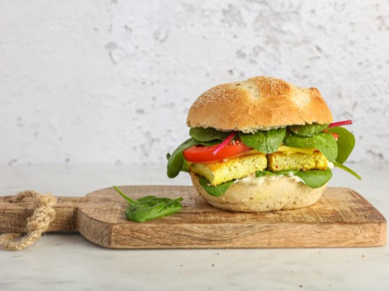 Sandwich de desayuno vegano fácil