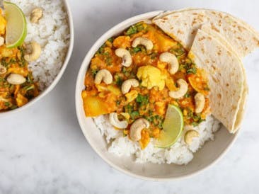 Easy Vegan yellow lentil curry