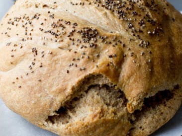 Spelled bread with chia seeds