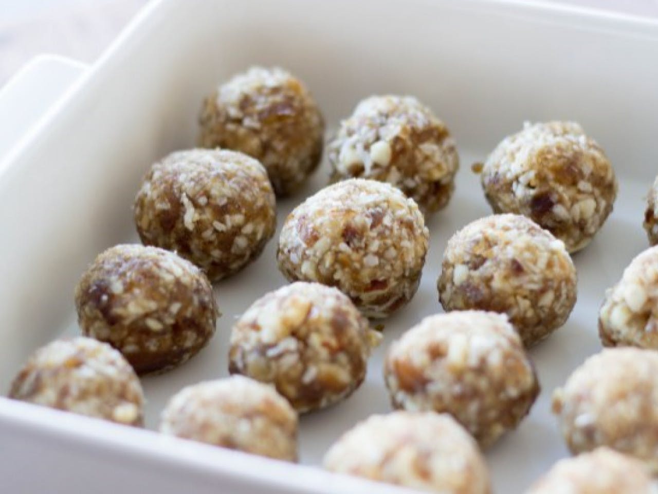 Superfood truffles with maca and cocoa