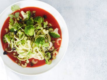 Speedy vegetable stew with harissa