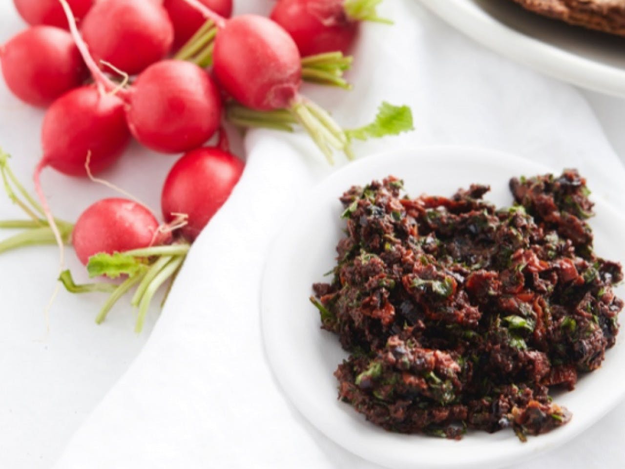 Black olive tapenade with sun dried tomato