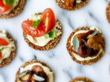 Mini Pizzas with Cashew Cheese